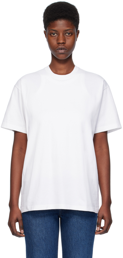 Totême Off-white Straight T-shirt In 110 Off-white