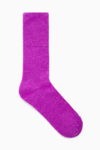 Cos Alpaca-blend Ankle Socks In Pink