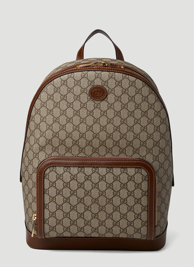 Gucci Gg Retro Backpack In Beige