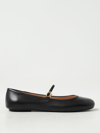 Gianvito Rossi Carla Leather Ballet Flats In Black