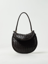 Bottega Veneta Gemelli Multipocket Leather Shoulder Bag In Braun