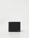 Tom Ford Tf Bi-fold Leather Wallet In Schwarz