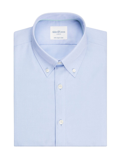 Alder & Green Men's Oxford Slim-fit Shirt In Blue