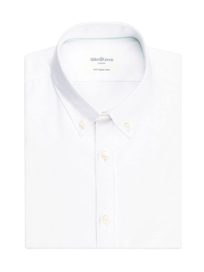 Alder & Green Men's Oxford Slim-fit Shirt In White