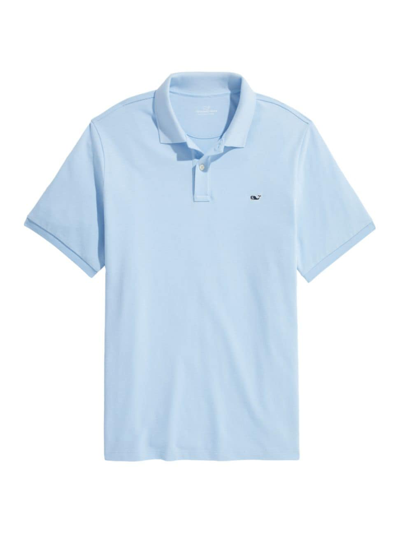 Vineyard Vines Men's Heritage Pique Polo Shirt In Jake Blue