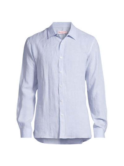 Orlebar Brown Men's Justin Linen Button-front Shirt In Hush