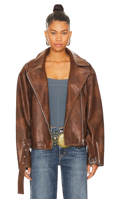 SUPERDOWN LANA FAUX LEATHER JACKET