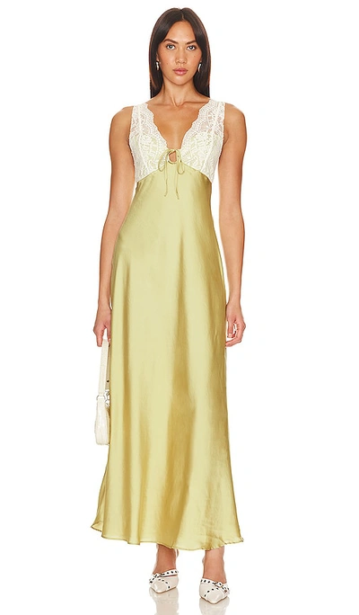 Free People X Revolve X Intimately Fp Country Side Maxi In Palm Leaf