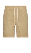 Rails Cruz Stretch Cotton Drawstring Shorts In Khaki