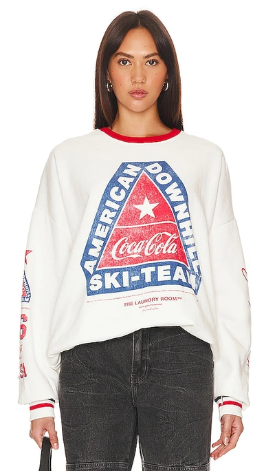 The Laundry Room American Downhill Ski Team Jumper In White  Red  & Blue