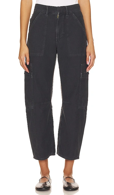 Citizens Of Humanity Marcelle Cargo In Washed Black (washed Blk)