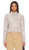 Sanctuary Cozy Mornings Turtleneck Sweater In Light Mineral