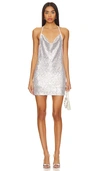 Only Hearts Shine On Slip Dress In Silver
