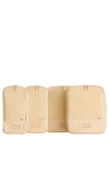 Beis The Compression Set Of 4 Packing Cubes In Beige