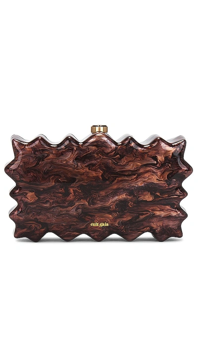 Cult Gaia Paloma Clutch In Bronze