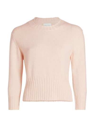 Loulou Studio Women's Mora Crop Cashmere Sweater In Pink