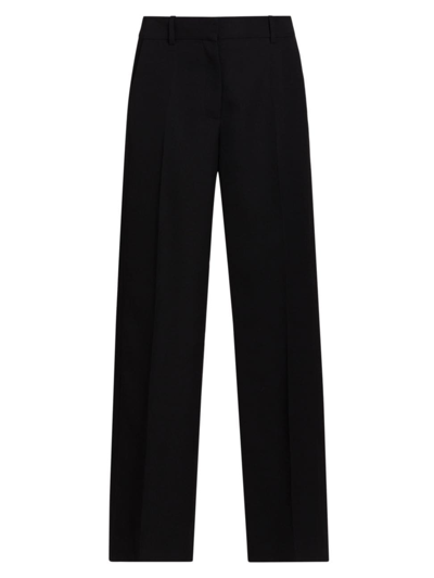 The Row Bremy Menswear-inspired Wool Trousers In Black