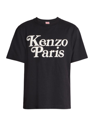 Kenzo Mens Black X Verdy Graphic-print Cotton-jersey T-shirt