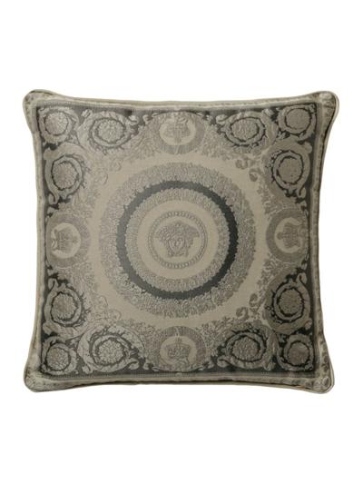 Versace Crete De Fleur Cushion In Anthracite