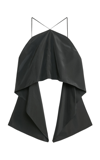 By Malene Birger Pleated Halter Top In Black