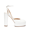 Casadei Betty Sandal Patent Leather - Woman Platforms White 40 In White