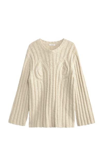 By Malene Birger Knit Sweater In Off-white