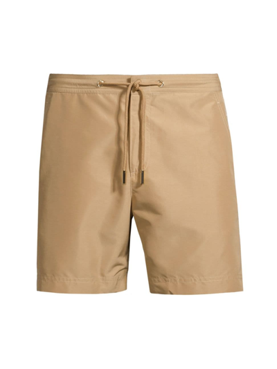 Orlebar Brown Men's Bulldog Drawcord Shorts In Biscuit