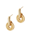 ORADINA WOMEN'S 14K YELLOW GOLD ICON DROP EARRINGS