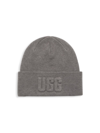 Ugg Men's 3d Logo Knit Beanie In Light Grey