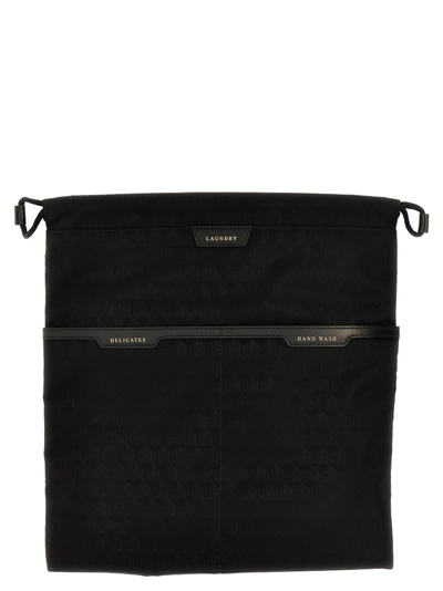 Anya Hindmarch Set Of 4 Logo Drawstring Clutch Bag In Black