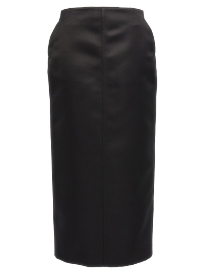 Philosophy Di Lorenzo Serafini Duchesse Midi Skirt In Black