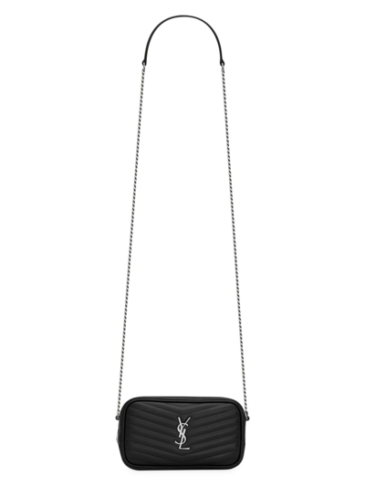 Saint Laurent Women's Mini Lou Bag In Quilted Leather In Black