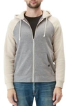 Threads 4 Thought Threads For Thought Raglan Hoodie In Heather Grey/ Chai