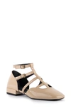 Seychelles Kissing Booth Strappy Flat In Beige