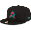 NEW ERA NEW ERA  BLACK ARIZONA DIAMONDBACKS ALTERNATE AUTHENTIC COLLECTION ON-FIELD 59FIFTY FITTED HAT