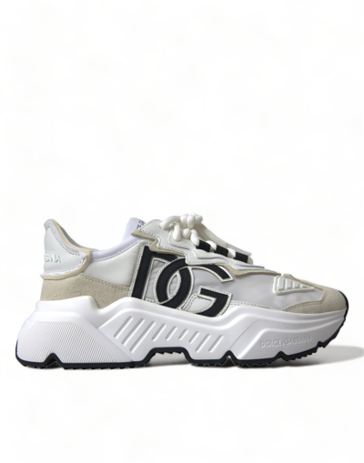 Dolce & Gabbana White Bassa Daymaster Sport Trainers Shoes