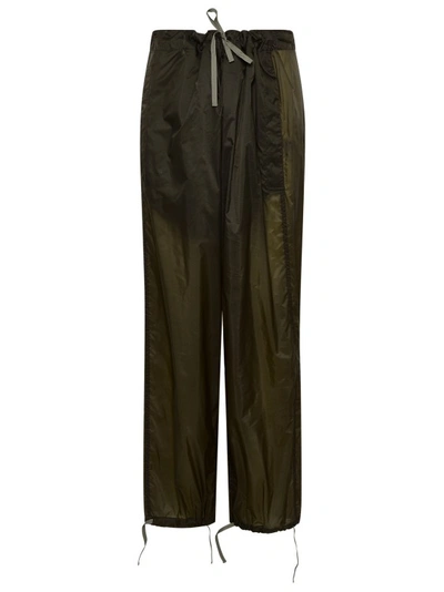 MAISON MARGIELA GREEN NYLON PANTS