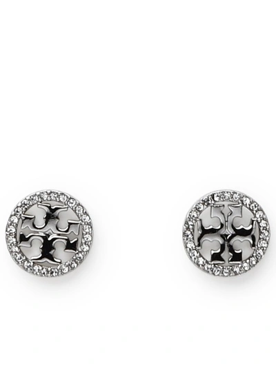 Tory Burch Silver Steel Miller Earrings