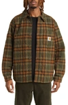 Carhartt Wiles Plaid Flannel Shirt Jacket In Wiles Check Highland