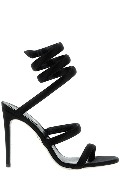 René Caovilla Rene Caovilla Juniper Ankle Strap Sandals In Black