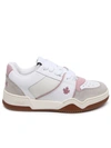 DSQUARED2 SPIKER WHITE LEATHER SNEAKERS