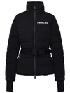 Moncler Bettex Hooded Belted Quilted Shell Down Jacket In Black