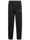 PALM ANGELS BLACK POLYESTER TROUSERS
