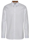 BURBERRY SHERFIELD SHIRT IN WHITE COTTON