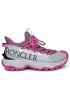 MONCLER TRAIL GRIP SNEAKERS IN GRAY POLYAMIDE