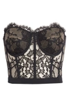 ALEXANDER MCQUEEN SEMISHEER STRAPLESS CORSET TOP