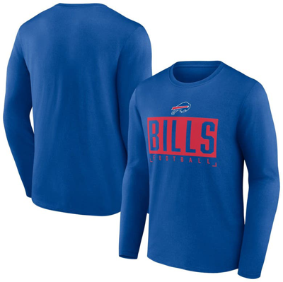 Fanatics Branded Royal Buffalo Bills Stack The Box Long Sleeve T-shirt