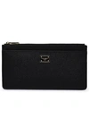 Dolce & Gabbana Black Leather Card Holder In Black