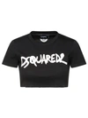 Dsquared2 Black Cotton T-shirt In Black