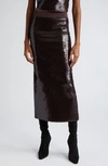 A.l.c Joan Pull-on Sequin Midi Skirt In Dark Brown